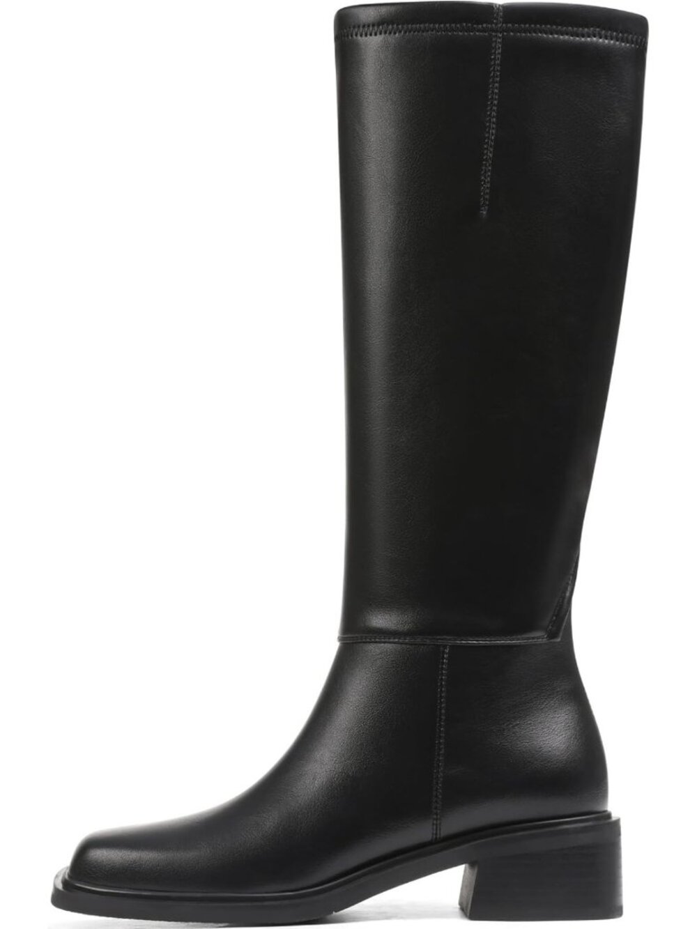 Stylish Women's Knee High Chunky Block Heels - Square Toe Tall Boots 2026
